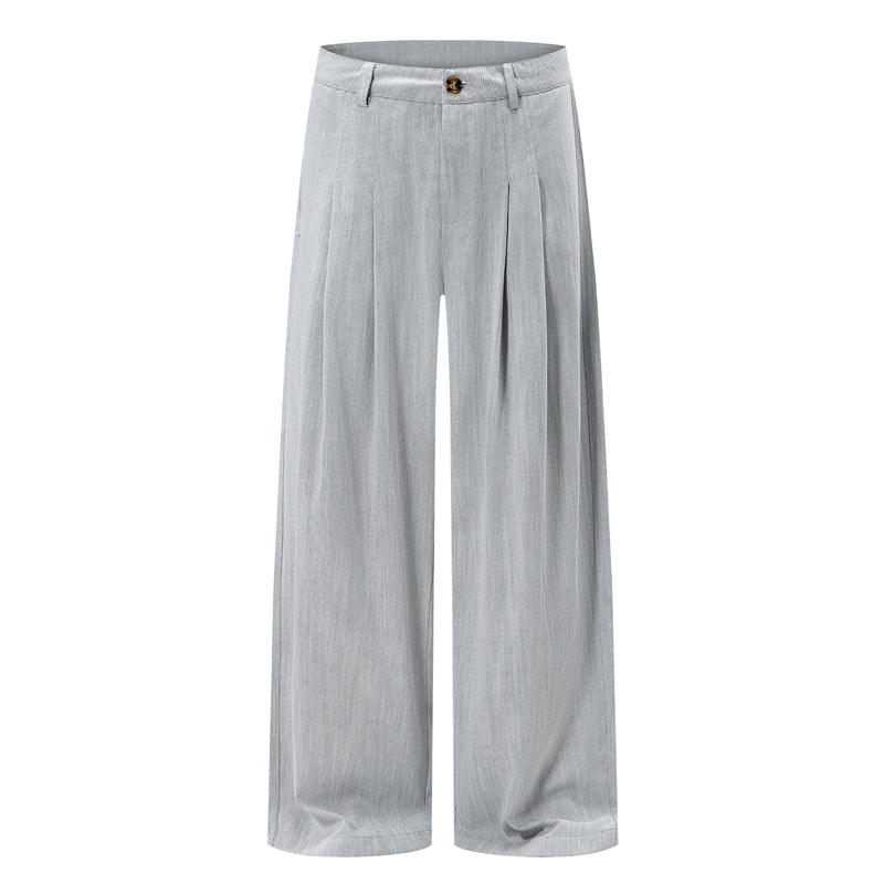 DONOTLOGO Minimalist Black Baggy Suit Pants | Unisex Y2K Wide Leg Trousers | High Street Relaxed Fit Bottoms