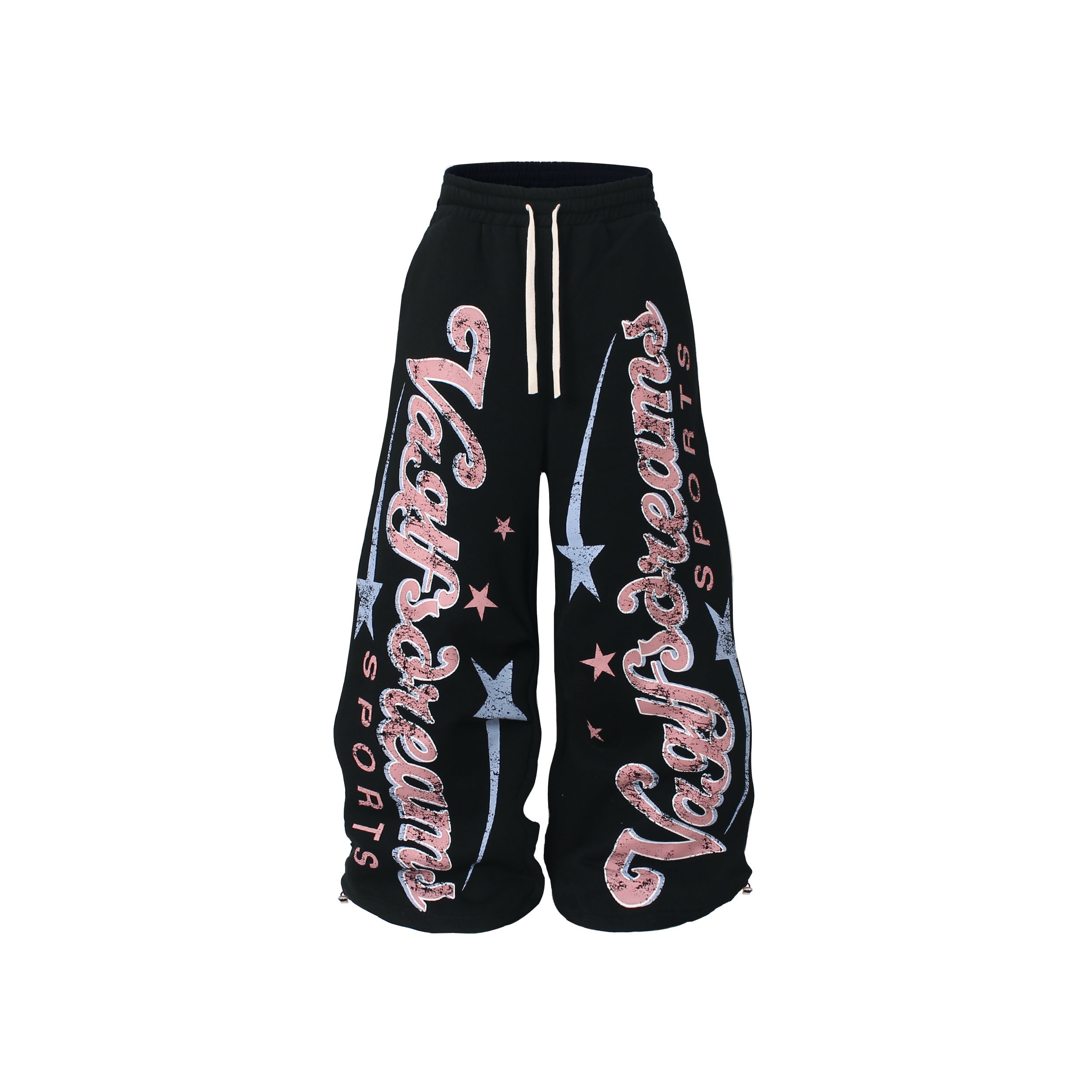 Unisex High-Waist Loose-Fit Fleece Sweatpants