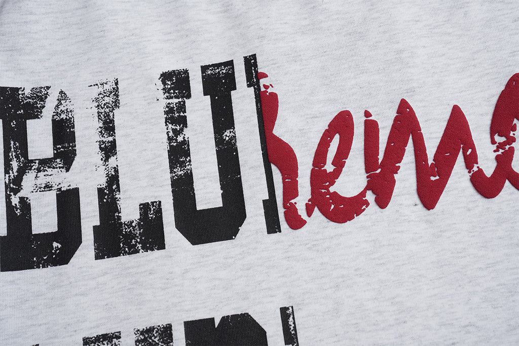 Unisex Color-Block Letter Print Graphic