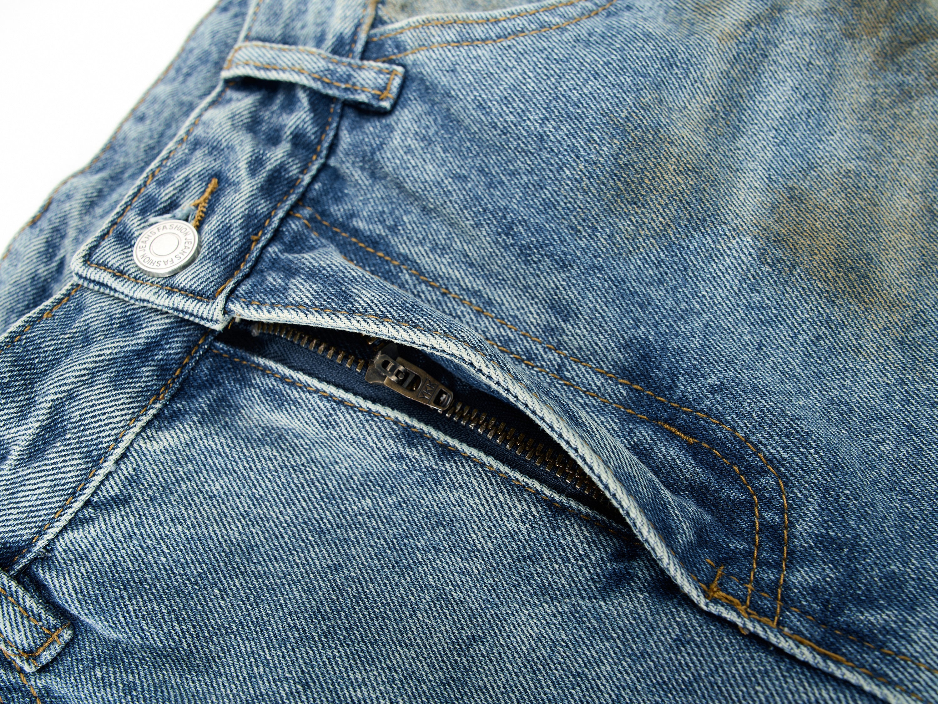 DONOTLOGO Oversized Distressed Denim Jeans - Unisex Baggy Trousers with Ripped Knees & Whisker Effect - Edgy Streetwear Bottom with Wide Leg Silhouette