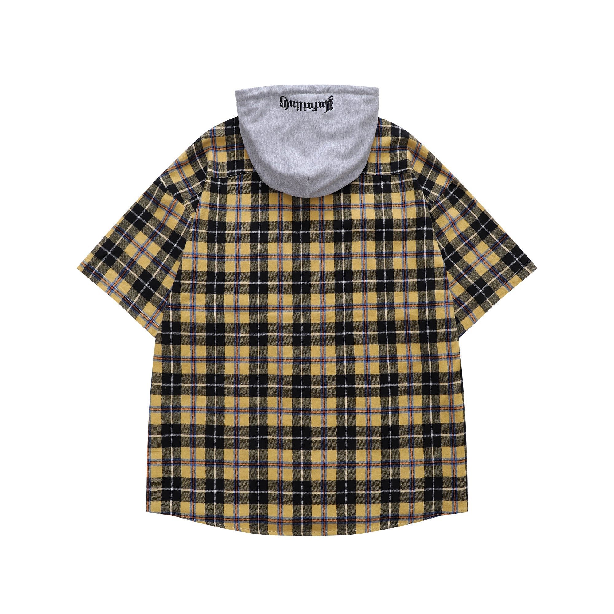 Unisex Checkered Patchwork Hoodie