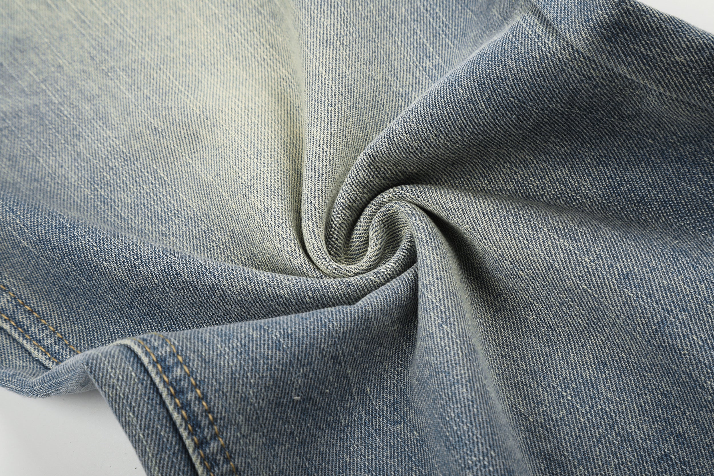 DONOTLOGO Urban Edge Collection | Unisex Relaxed Fit Denim Jeans | Bold Cat Whisker Seaming & Faded Wash Finish with Classic Cotton Denim Fabric