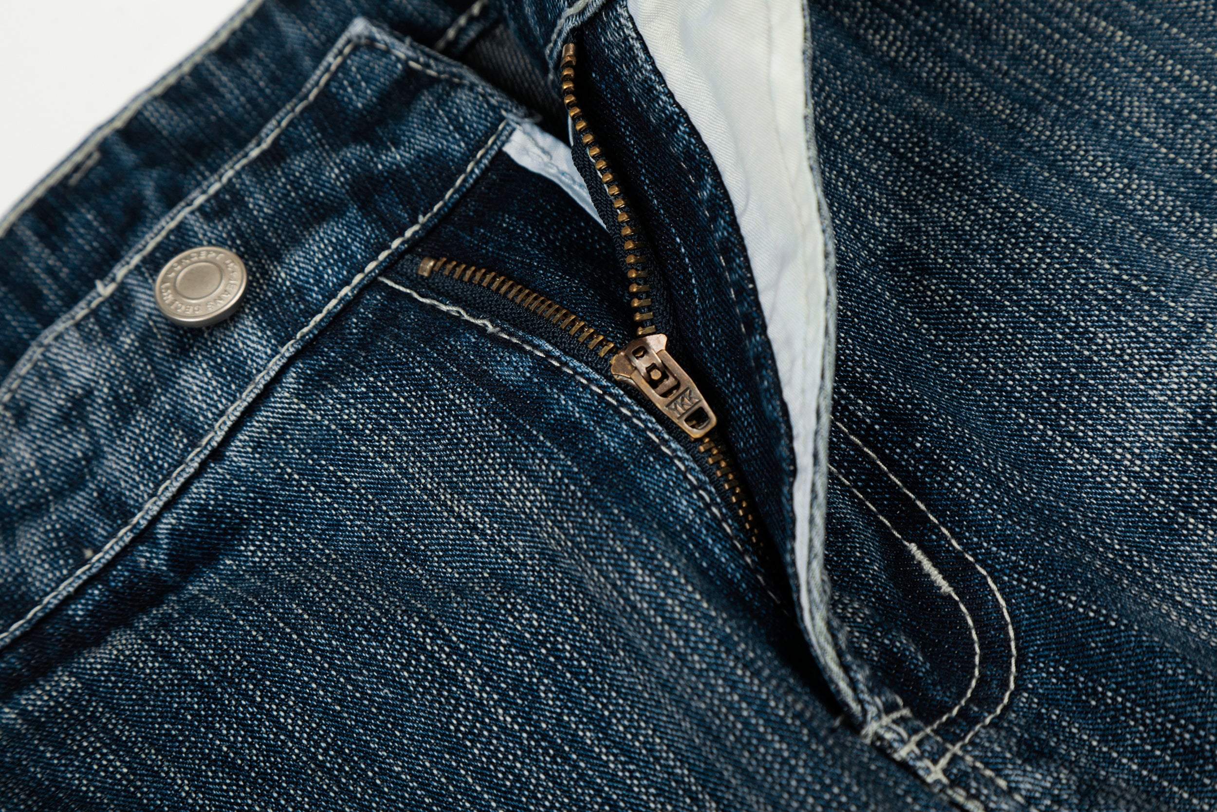 DONOTLOGO Urban Heritage Collection | Unisex Oversized Washed Denim | Retro Aesthetic High-Rise Wide-Leg Bottoms with Authentic Cat Whisker & Bamboo Detail
