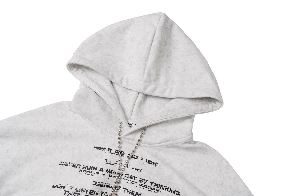 Unisex Retro Letter Graphic Hoodie