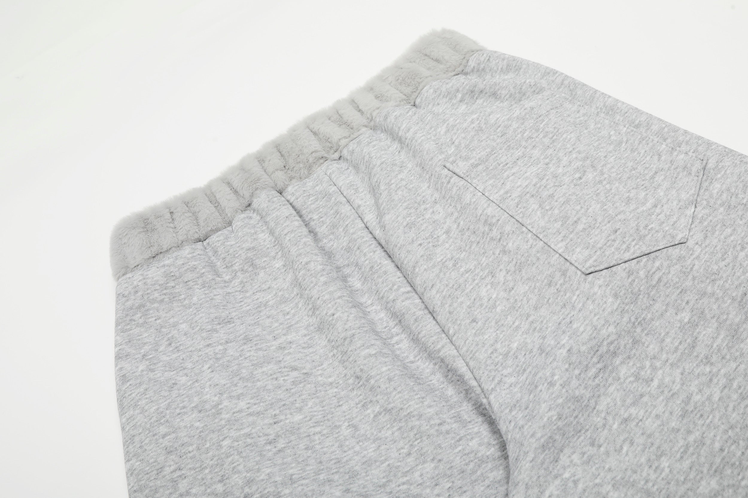 DONOTLOGO Urban Streetwear Collection | Unisex Relaxed Silhouette Sweatpants | Bold Faux Fur Motif & Soft Cotton Knit Fabric