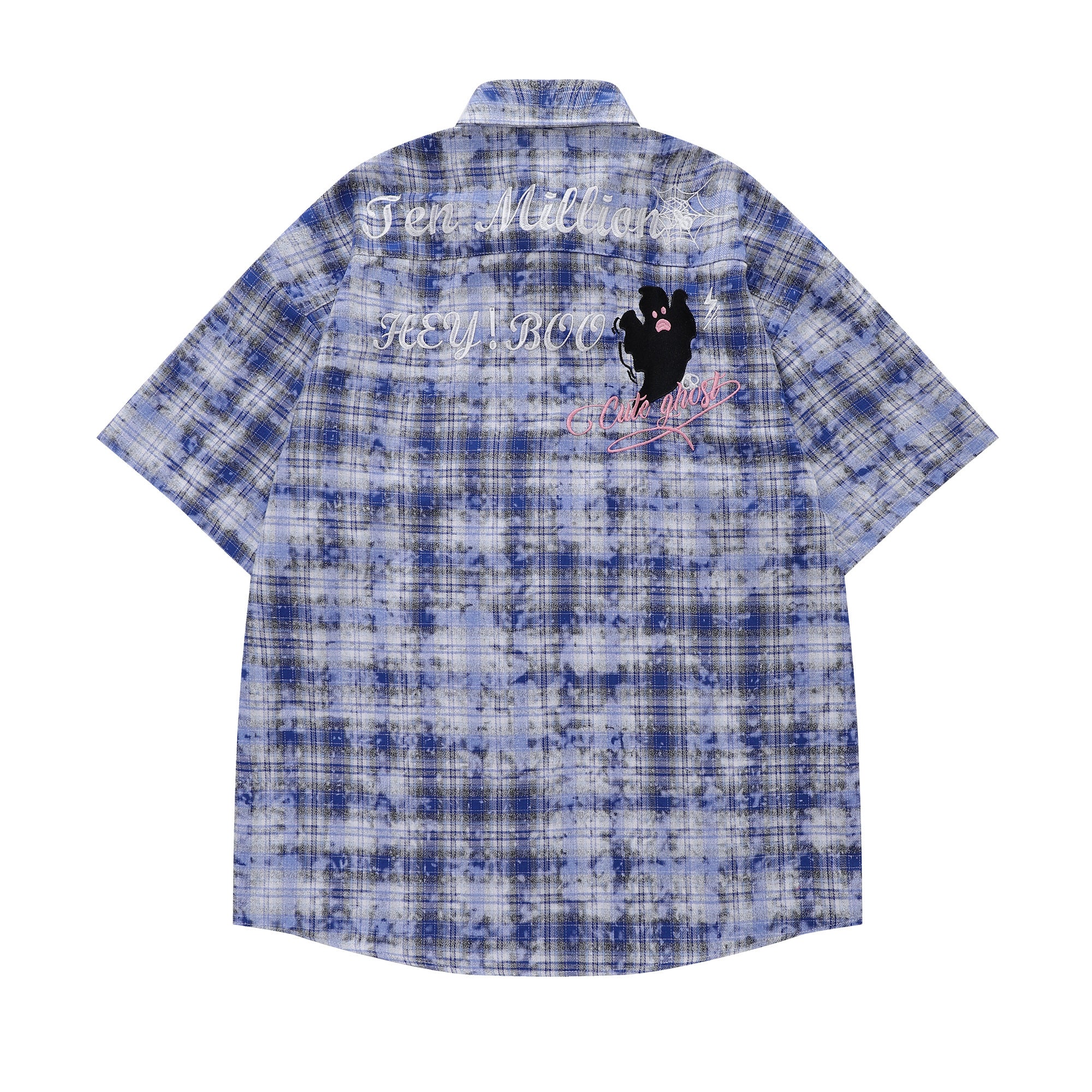 Unisex Color-Contrast Embroidery Tee