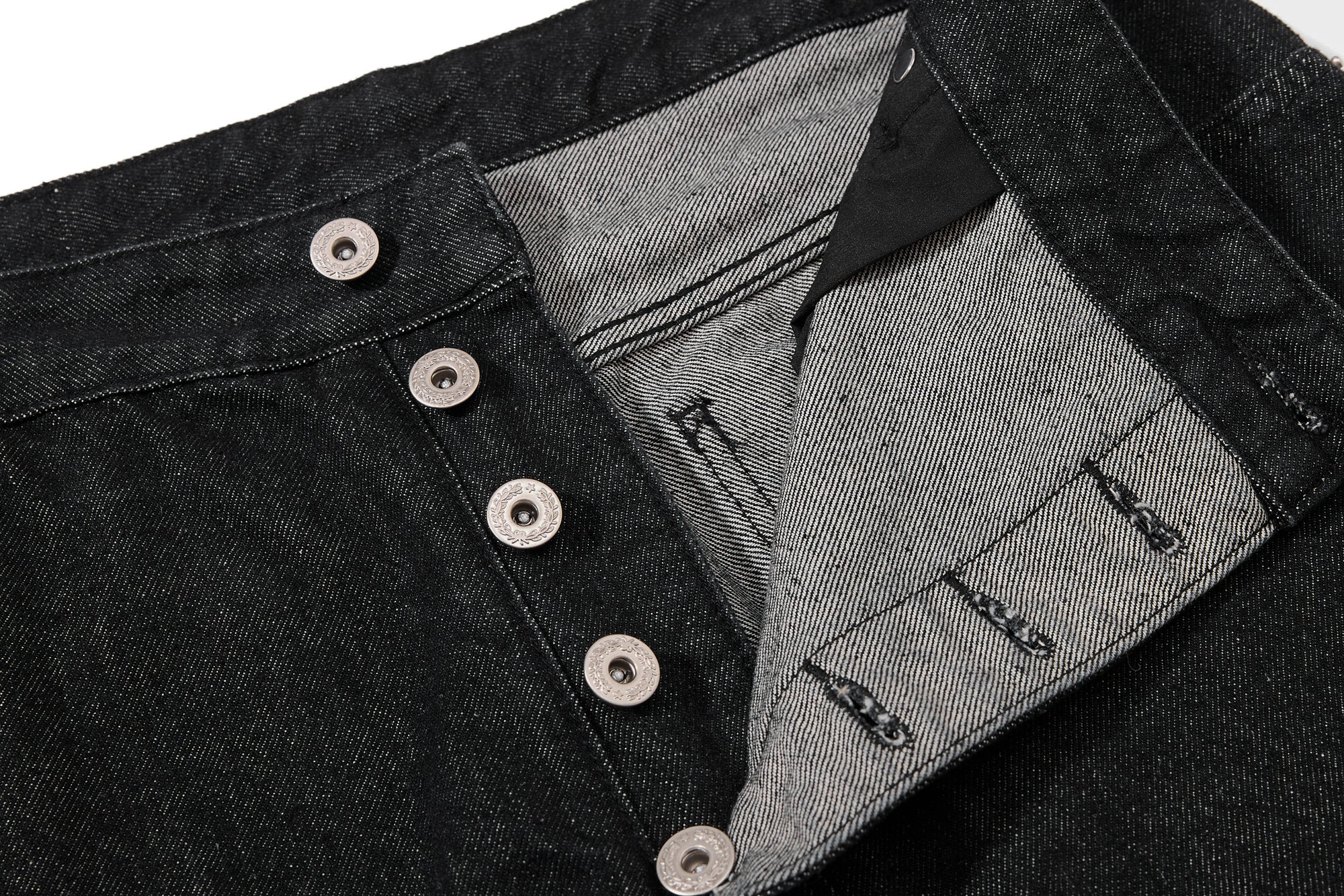 DONOTLOGO Deconstructed Diagonal Fly Denim Shorts | Unisex Oversized Wide-Leg Capris | High Street Raw Edge Design