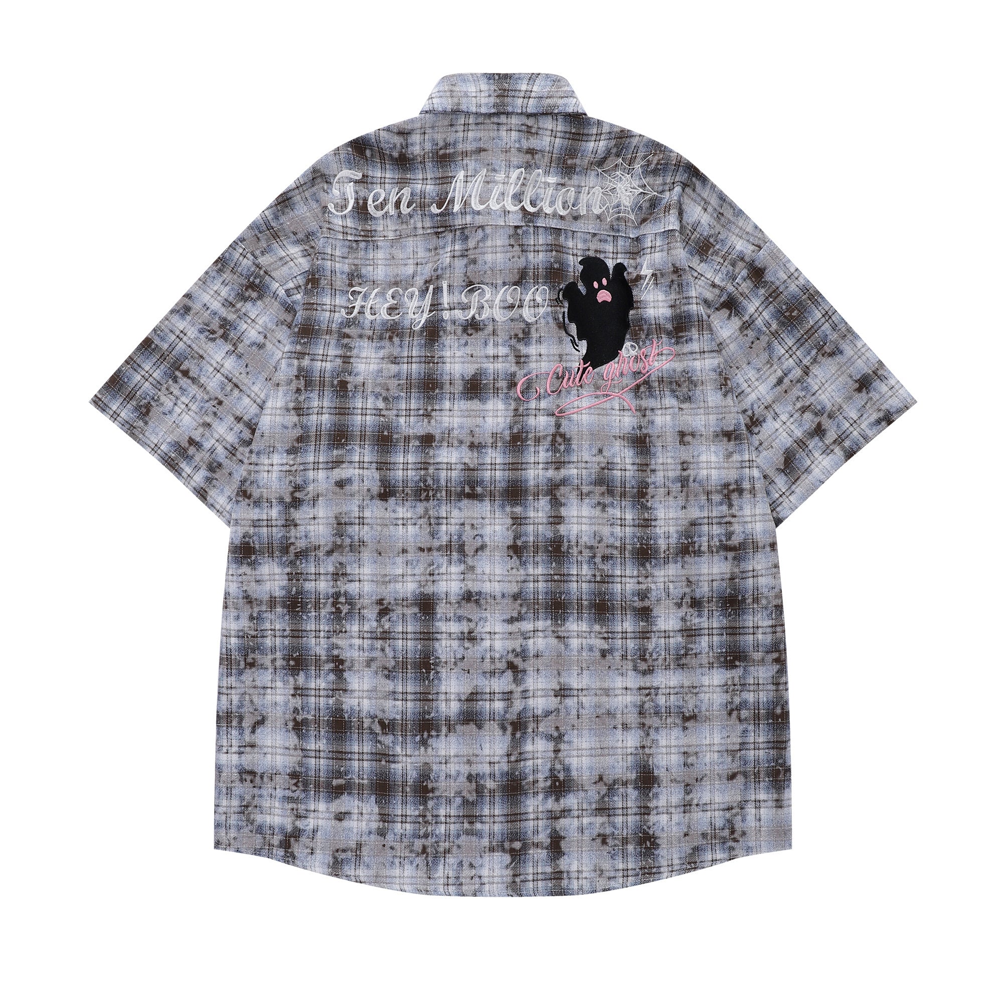 Unisex Color-Contrast Embroidery Tee