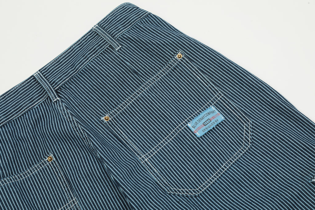 Unisex Striped Denim Jeans