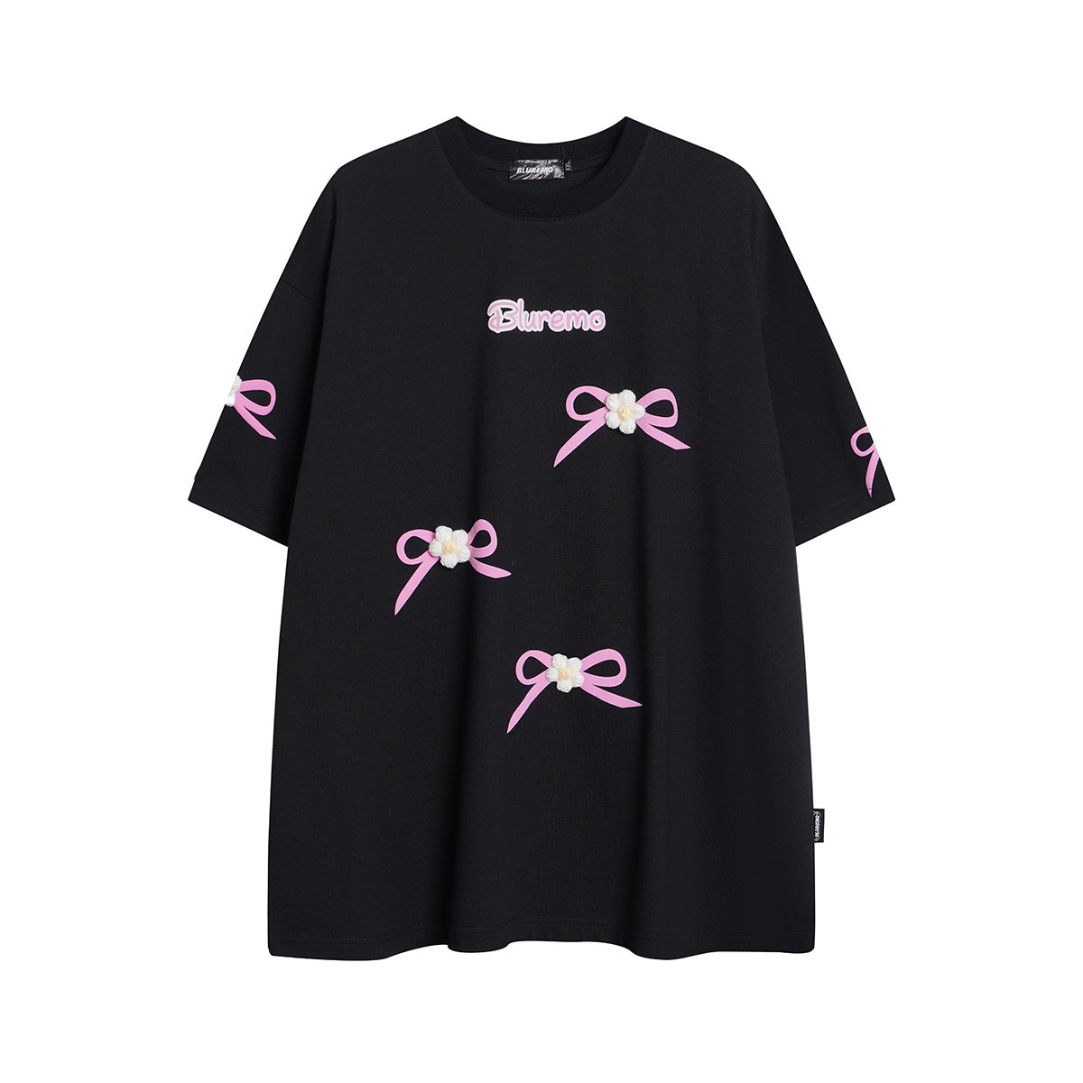 Unisex Bow Accent Short Sleeve Tee