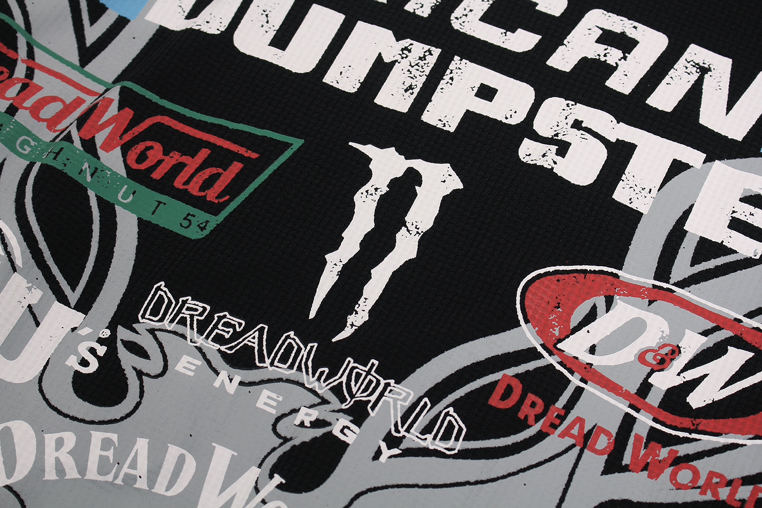 Unisex Vintage Distressed Letter Print Sweatshirt