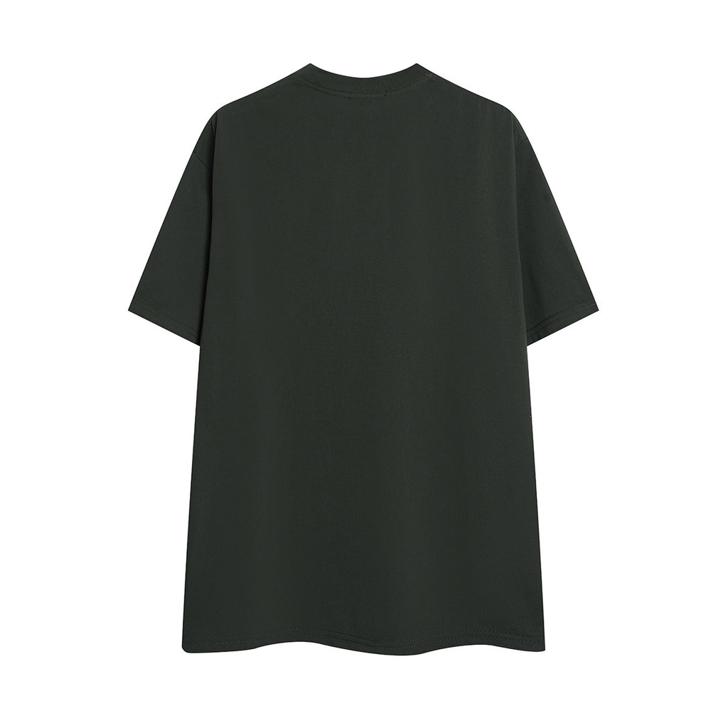 Unisex Color-Block Letter Print Graphic