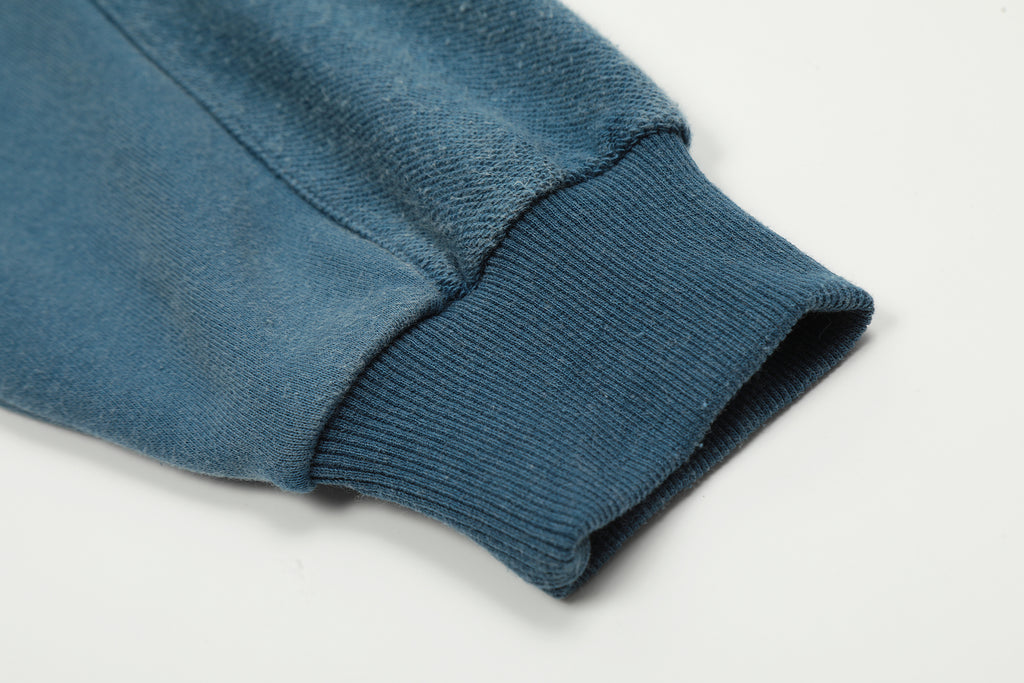 Unisex Solid Color Distressed Hoodie