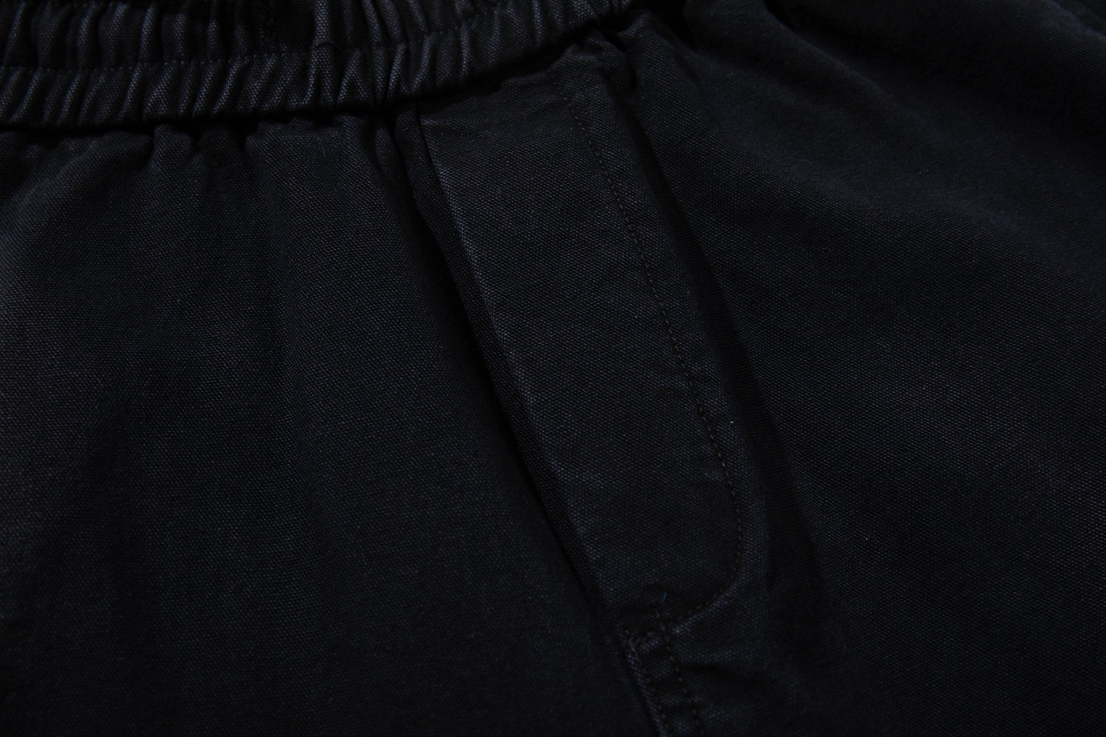 Unisex Distressed Washed Black Drawstring Denim Jeans