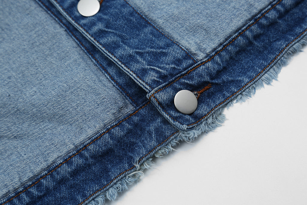 Unisex Color-Block Patchwork Jacket