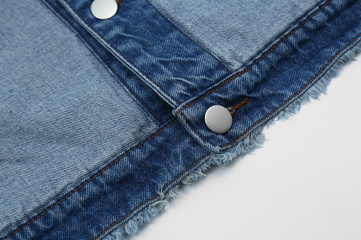 Unisex Color-Block Patchwork Jacket