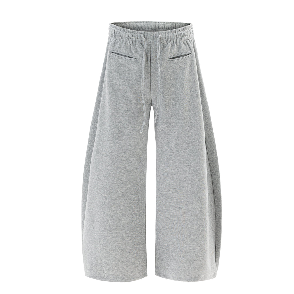 DONOTLOGO Relaxed Fit Wide Leg Sweatpants - Unisex Drawstring Lounge Joggers - Minimalist Streetwear Casual Pants