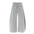 DONOTLOGO Relaxed Fit Wide Leg Sweatpants - Unisex Drawstring Lounge Joggers - Minimalist Streetwear Casual Pants