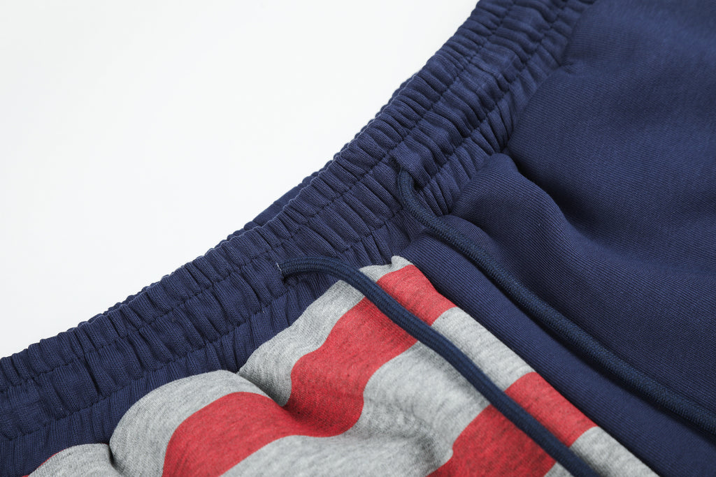 DONOTLOGO Urban Streetwear Collection | Unisex Relaxed Fit Sweatpants | Bold American Flag Motif & Star Pattern with Soft Cotton Blend Fabric