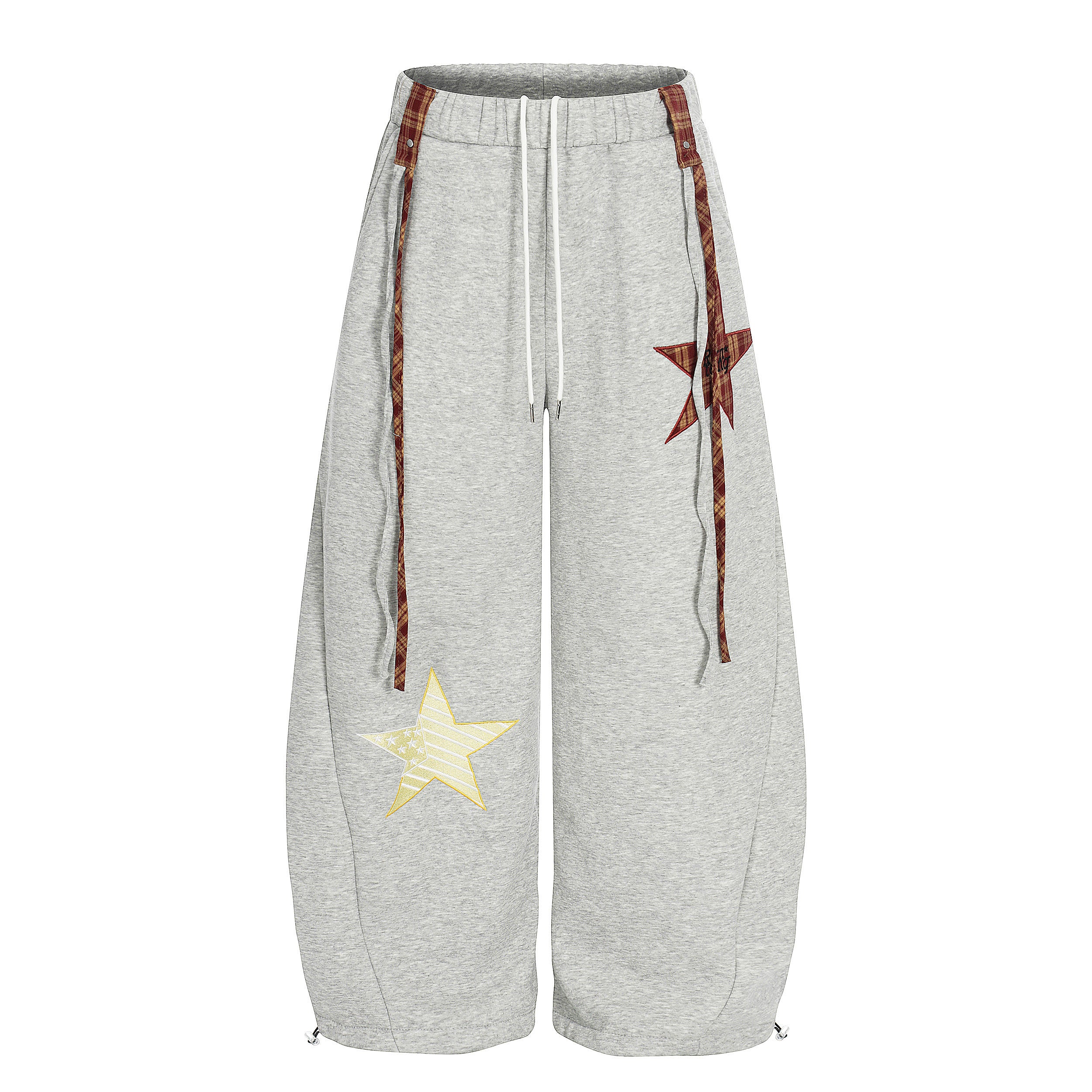 DONOTLOGO Urban Streetwear Collection | Unisex Relaxed Silhouette Sweatpants | Bold Star Motif & Soft Cotton Knit Fabric