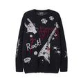 Unisex Punk Graffiti Fringe Sweater