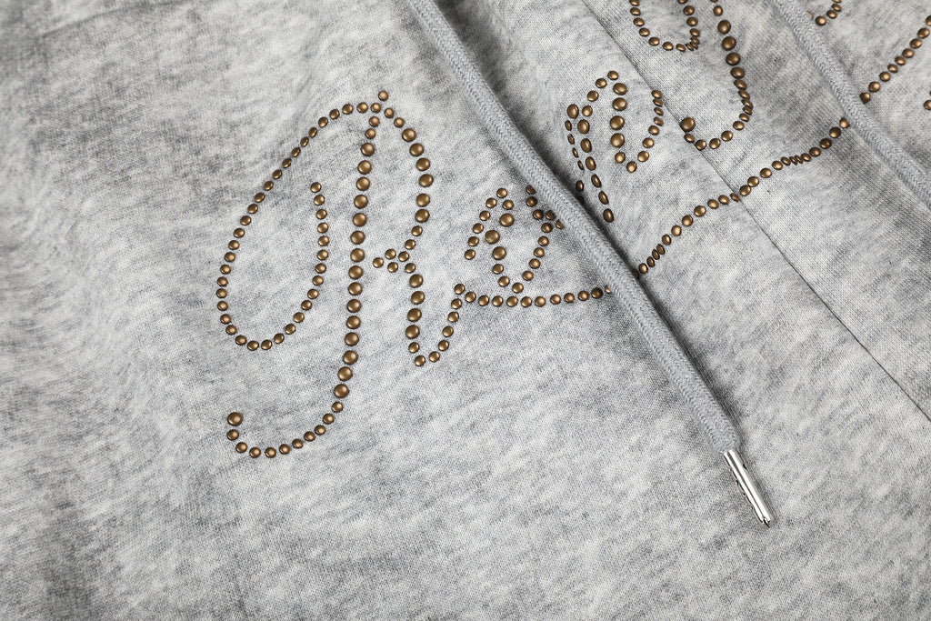 DONOTLOGO Urban Streetwear Collection | Unisex Relaxed Fit Sweatpants | Bold Leopard Motif & Rhinestone Script with Soft Cotton Blend Fabric