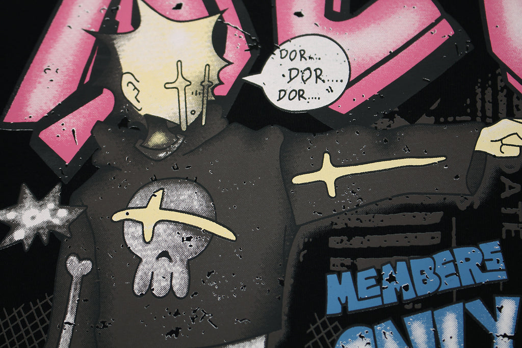 DONOTLGO Unisex Retro Anime Game Streetwear Collage Graphic Tee