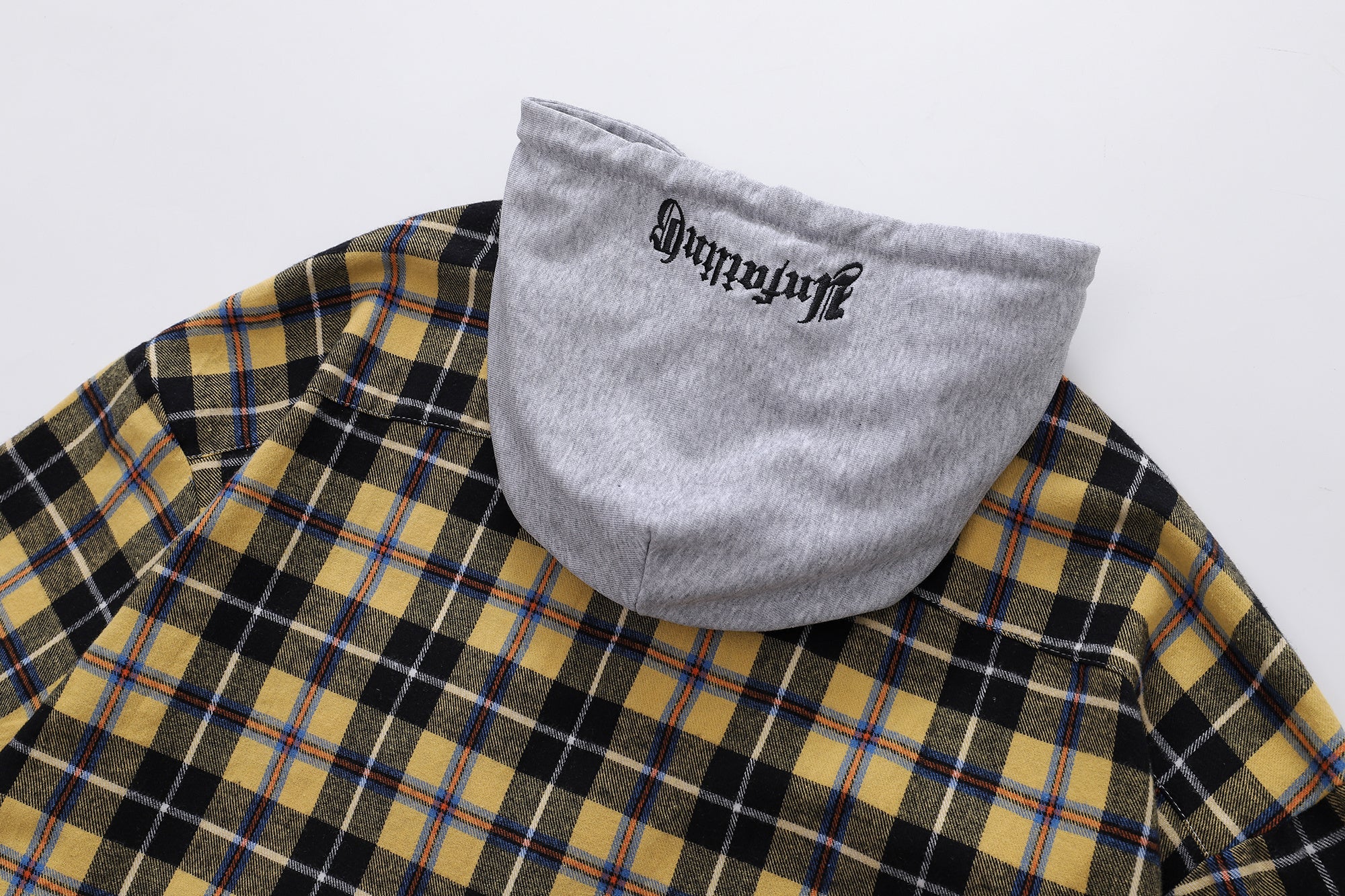 Unisex Checkered Patchwork Hoodie