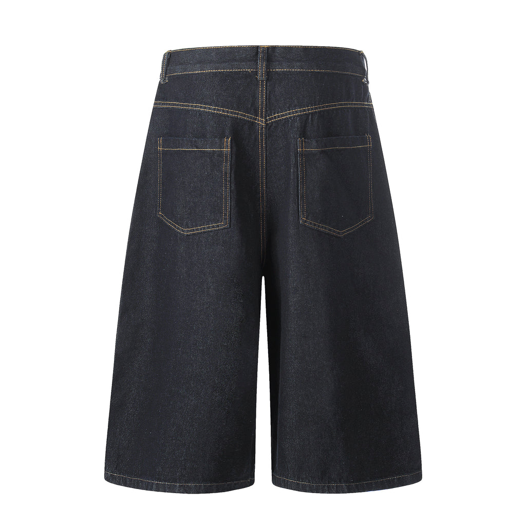 Unisex Cartoon Embroidered Denim