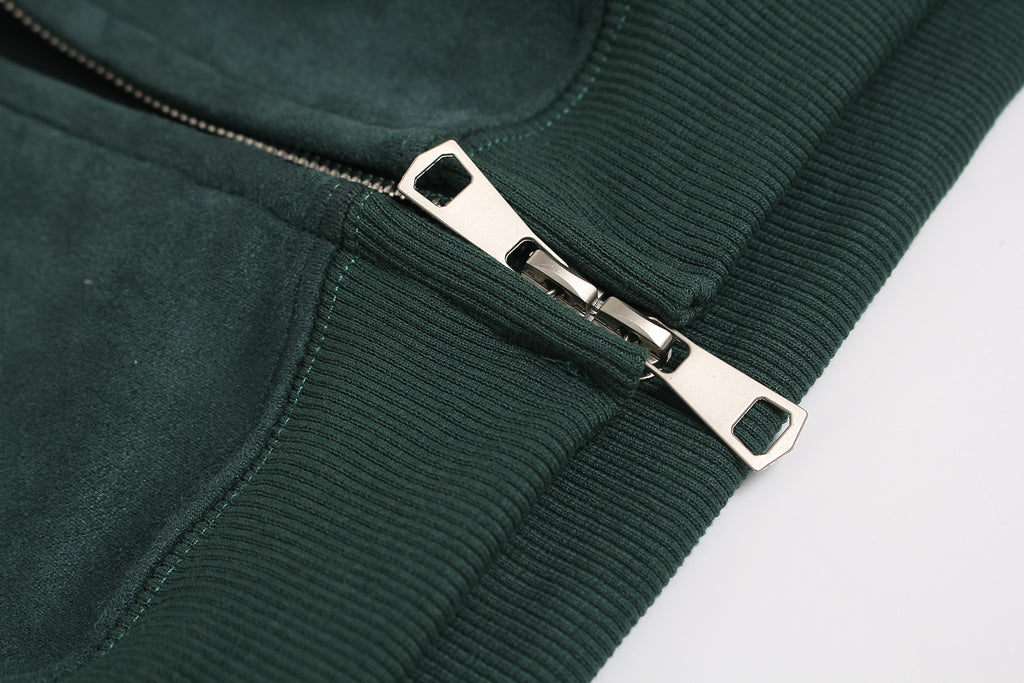 Unisex Double-Pocket Patchwork Zip-Up Hoodie with Dense Embroidery