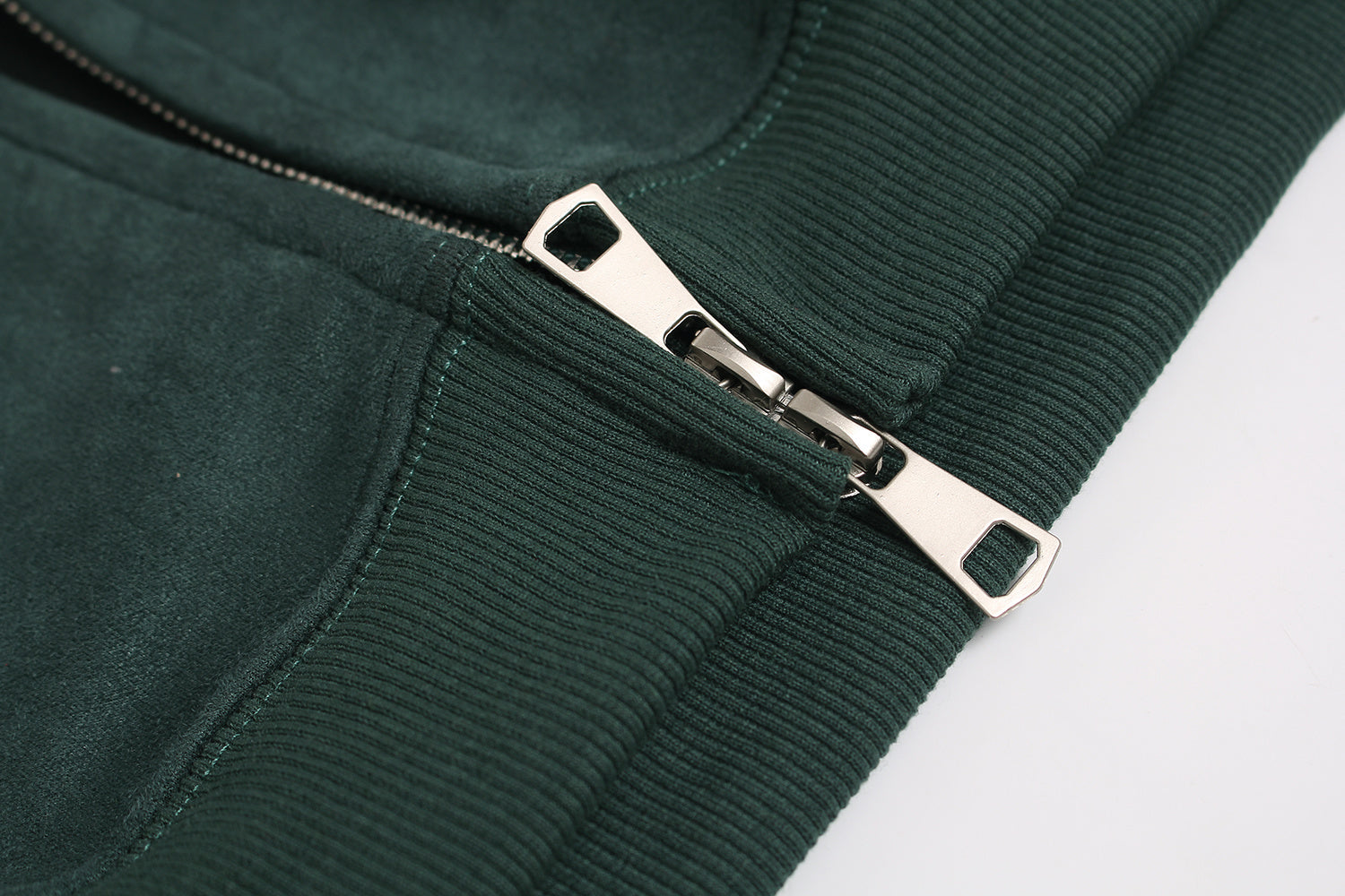 Unisex Double-Pocket Patchwork Zip-Up Hoodie with Dense Embroidery