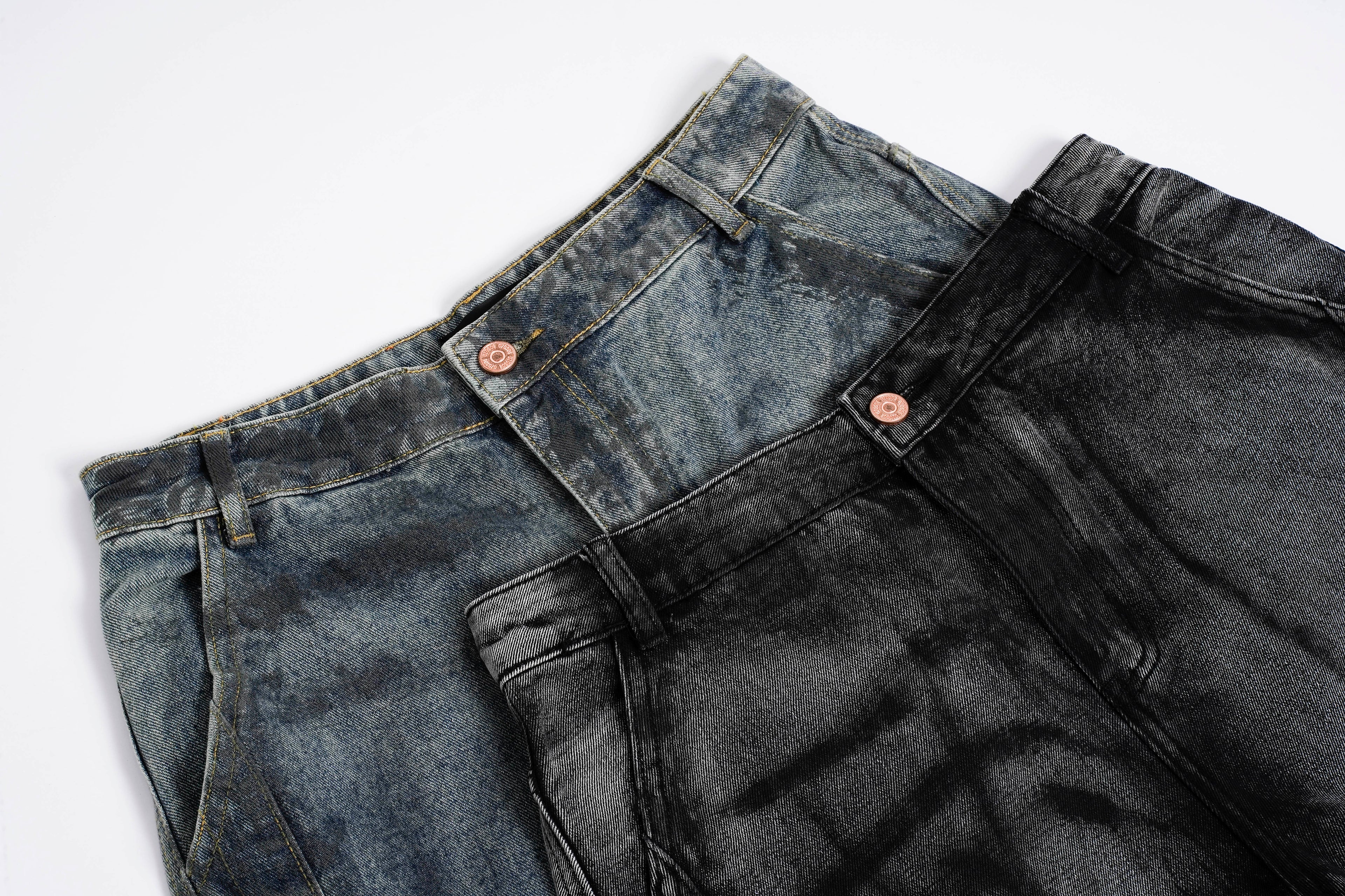 DONOTLOGO Heavy Acid Wash Baggy Cargo Jorts | Unisex Y2K Wide Leg Denim Shorts | Retro High Street Summer Bottoms