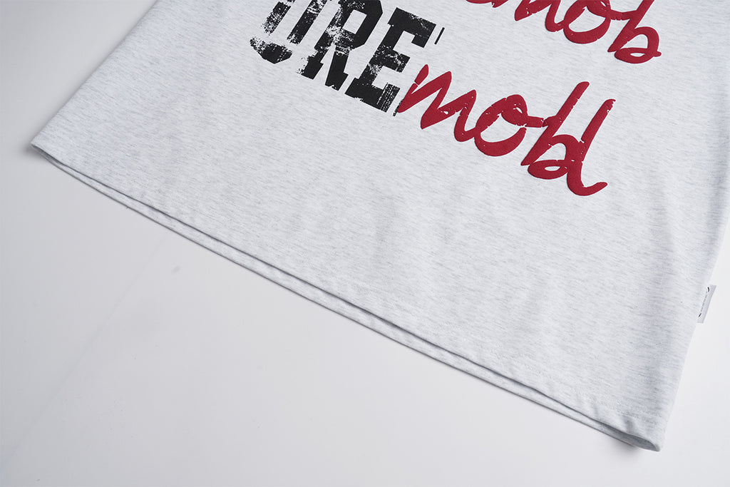 Unisex Color-Block Letter Print Graphic