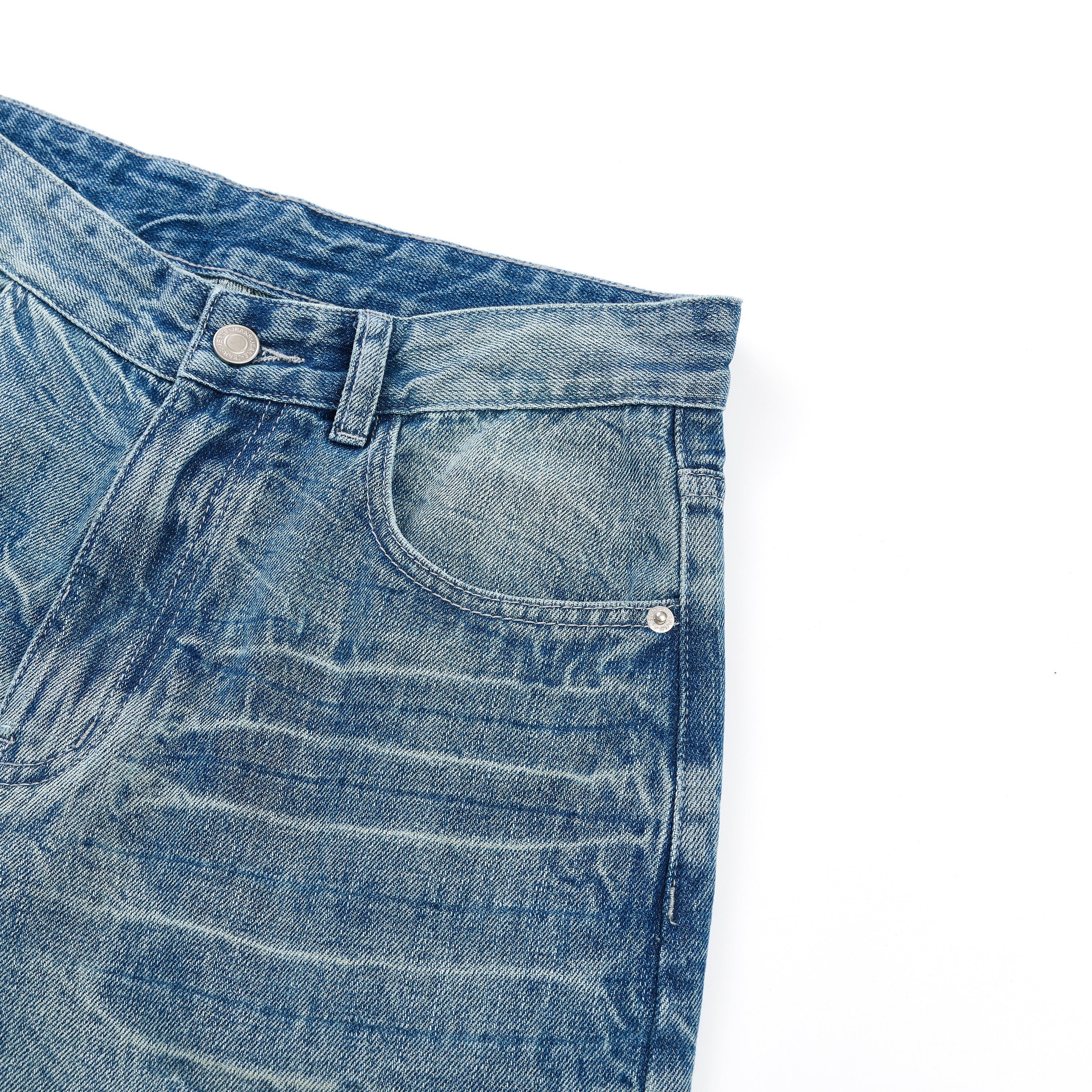 DONOTLOGO Heavy Cat Whisker Wash Baggy Jorts | Unisex Y2K Wide Leg Denim Shorts | Retro High Street Summer Bottoms