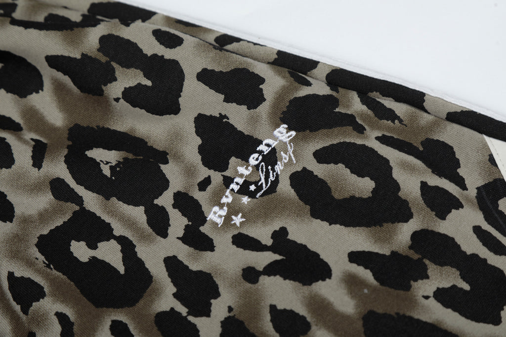 DONOTLOGO Urban Streetwear Collection | Unisex Relaxed Fit Sweatpants | Bold Leopard Motif & High-Waist Silhouette with Breathable Cotton Blend