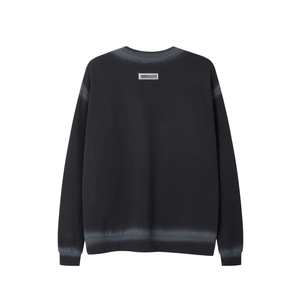 Unisex Ombre Letter Crewneck Sweatshirt