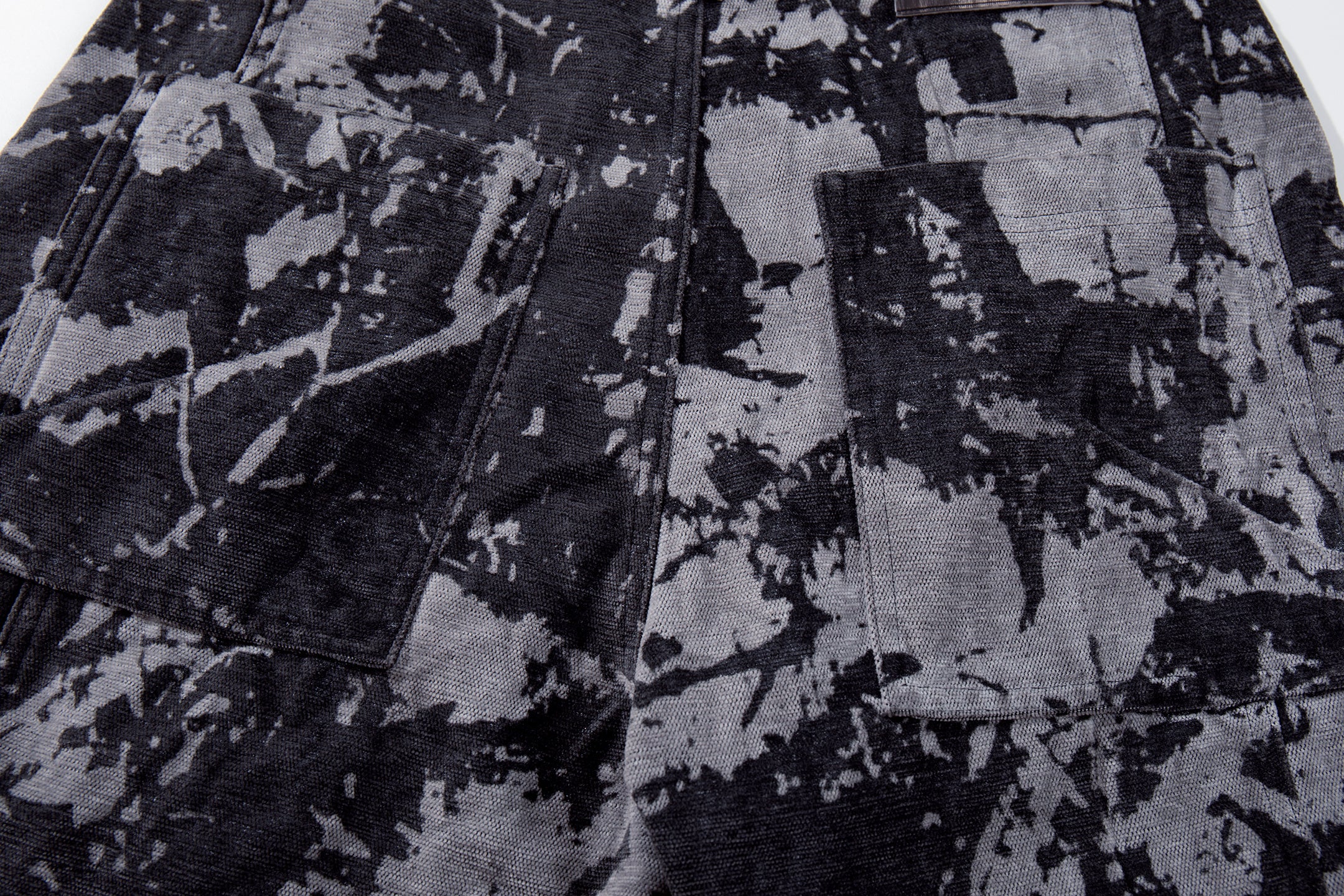 Unisex Edgy Streetwear Tie-Dye Designed Denim Jeans
