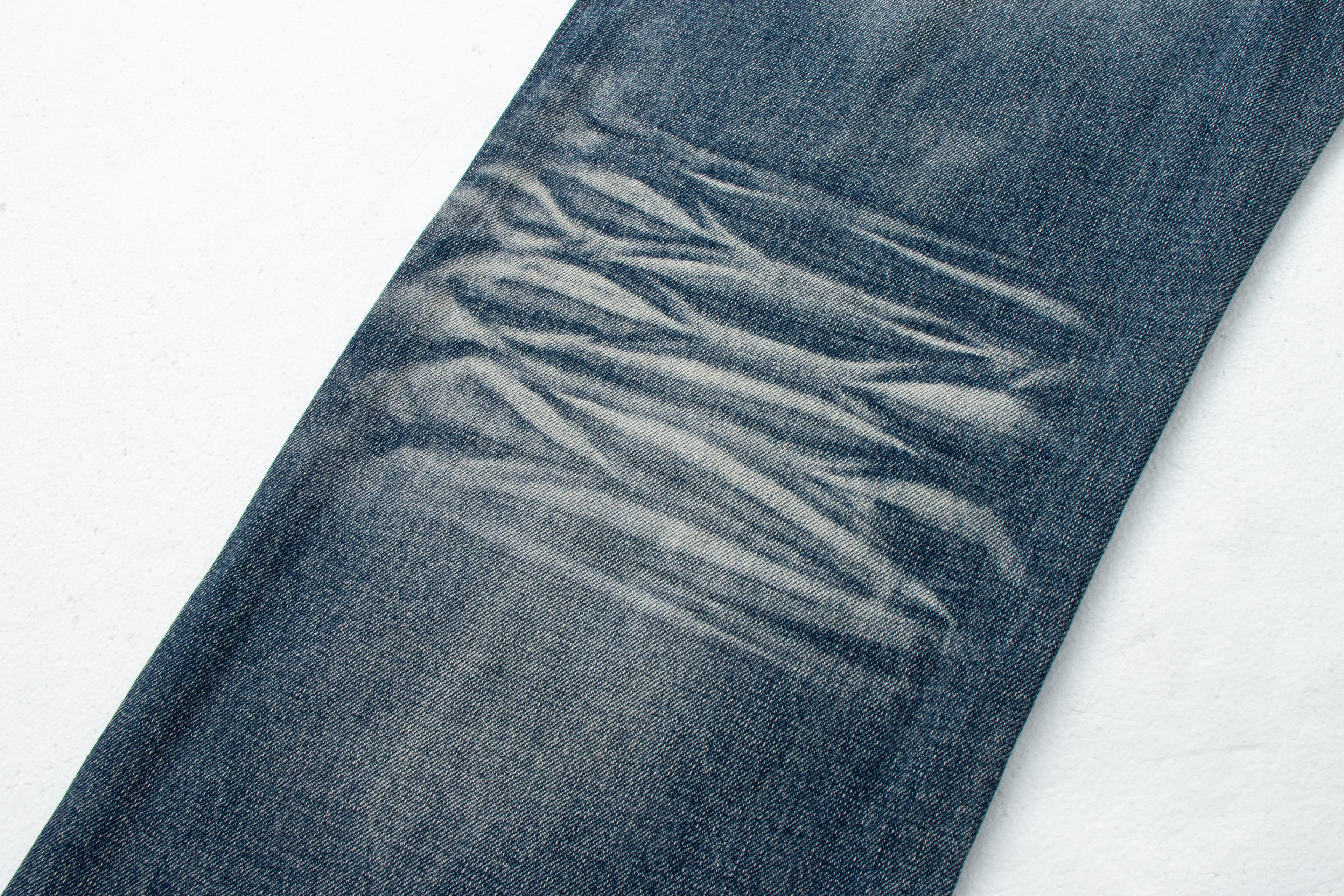 Vintage Washed Distressed Denim Jeans