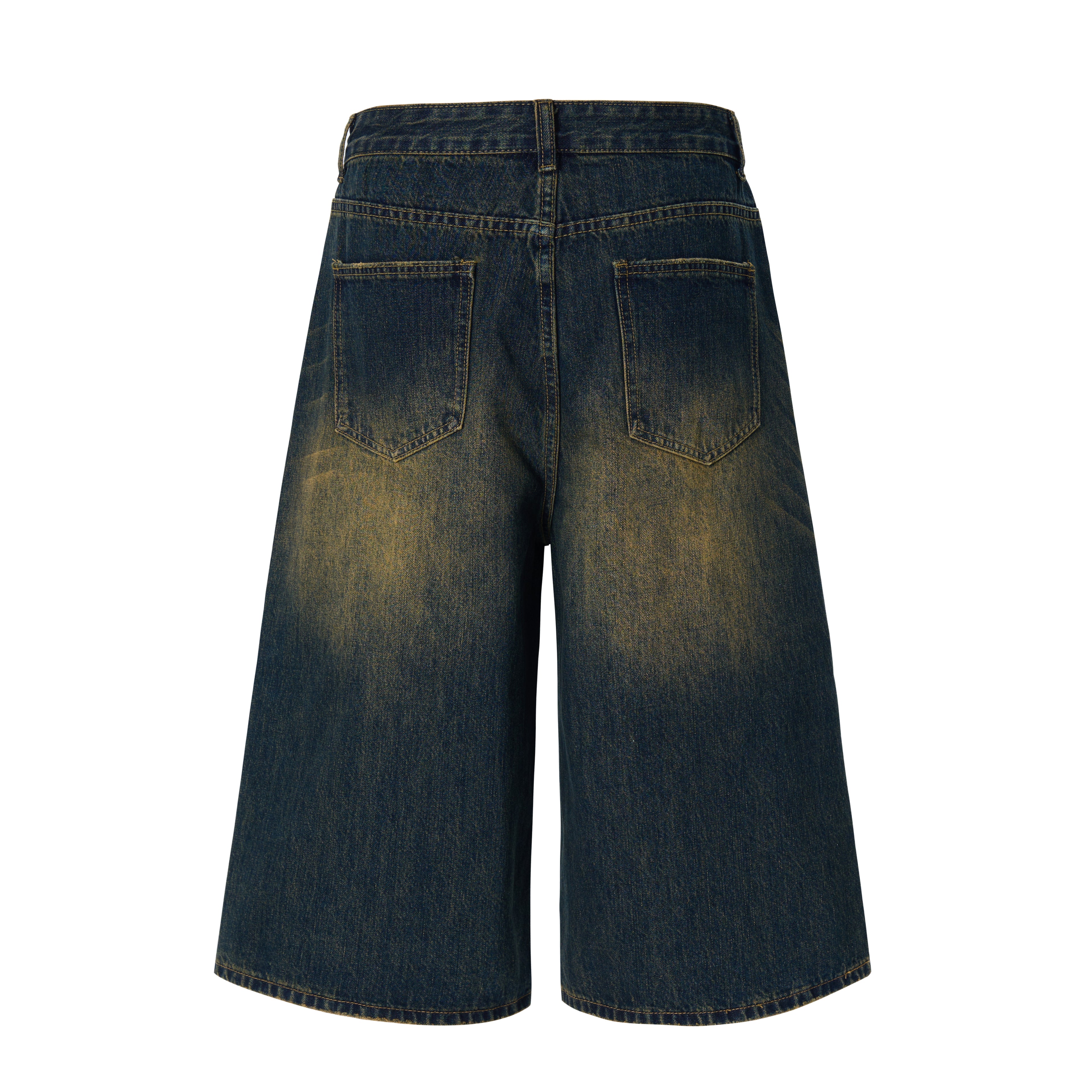 DONOTLOGO Heavy Acid Wash Baggy Jorts | Unisex Y2K Wide Leg Denim Shorts | Retro High Street Summer Bottoms