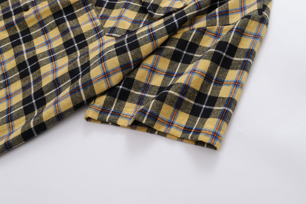 Unisex Checkered Patchwork Hoodie