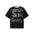 DONOTLOGO Urban Streetwear Collection | Unisex Relaxed Silhouette Tee | Bold Cross Motif & Soft Waffle Knit Fabric