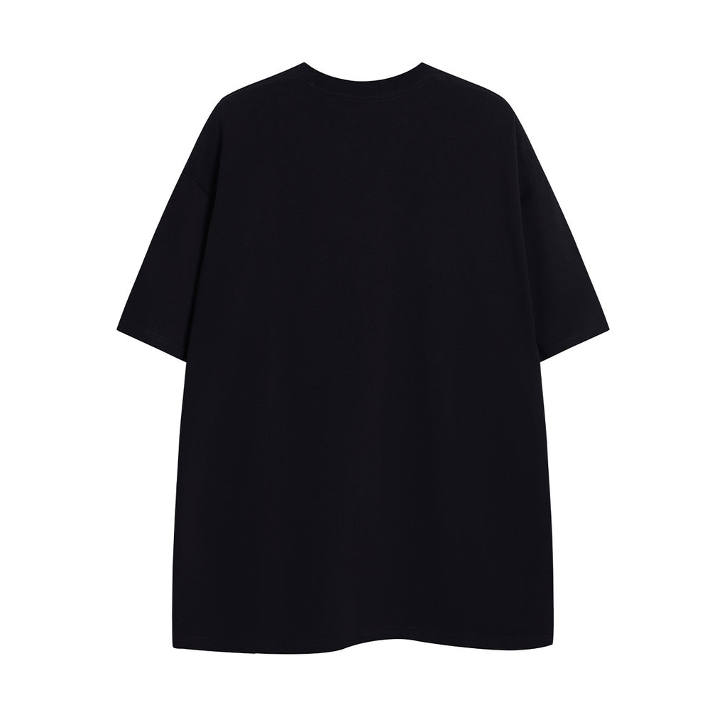 Unisex Trendy Loose Letter Print T-Shirt – Short Sleeve