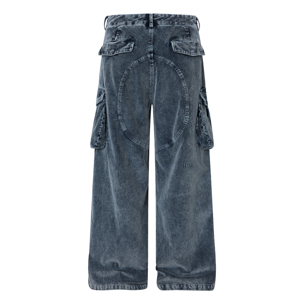 Unisex Thickened Denim Jeans with Large Pockets