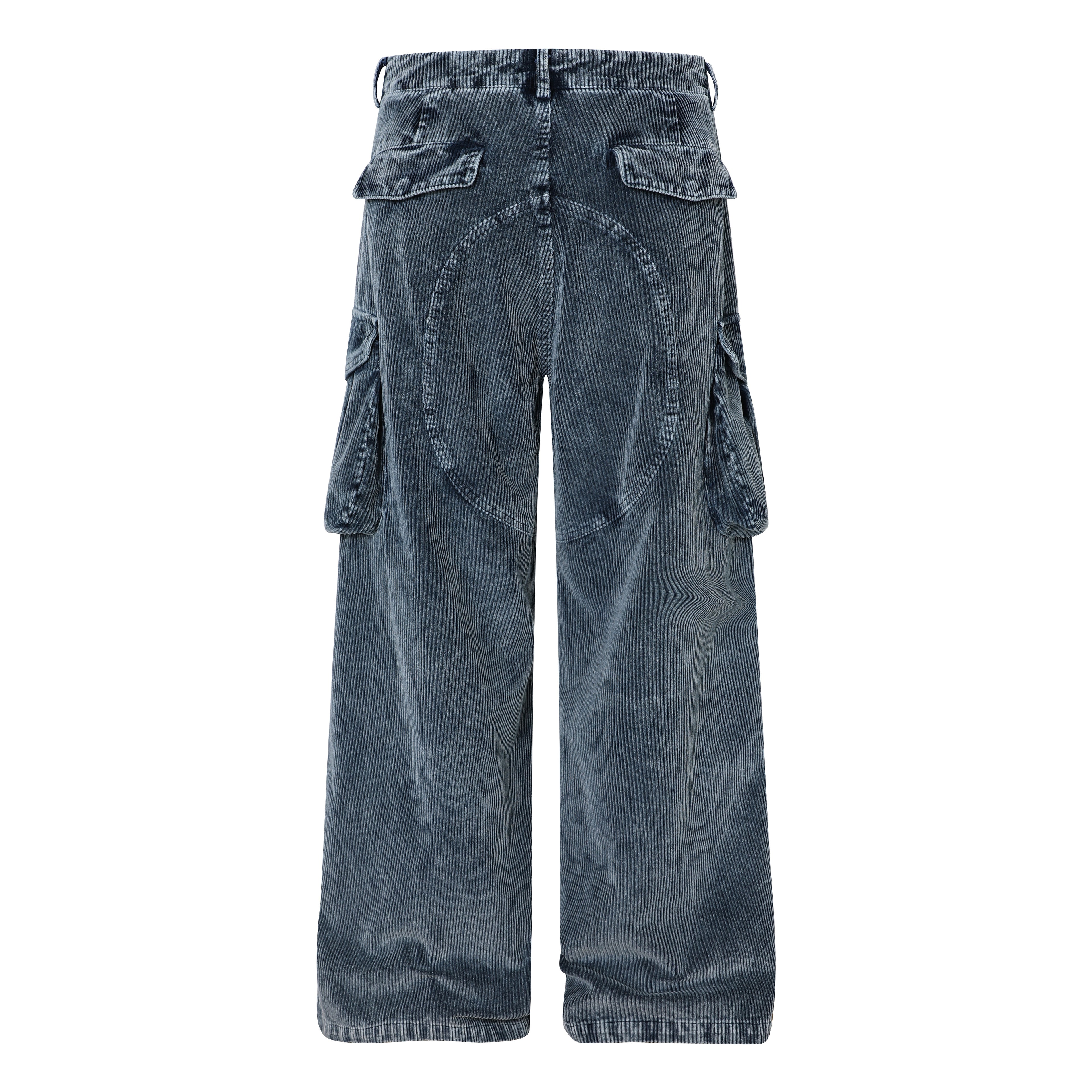Unisex Thickened Denim Jeans with Large Pockets