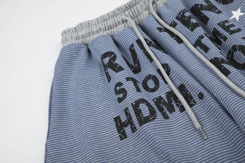 DONOTLOGO Urban Hip-Hop Collection | Unisex Relaxed Fit Sweatpants | Bold Letter & Star Motif with Soft Cotton Blend Fabric