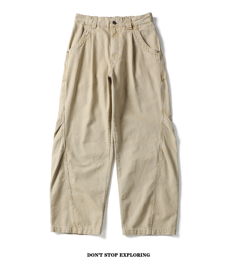 Unisex Solid Color Casual Pants