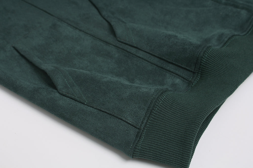 Unisex Double-Pocket Patchwork Zip-Up Hoodie with Dense Embroidery