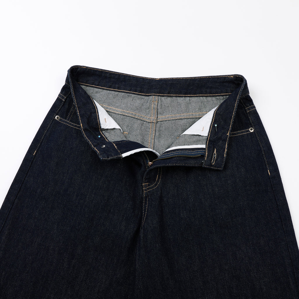 DONOTLOGO Retro Black Raw Denim Shorts | Unisex Y2K Wide Leg Trousers with Minimalist Design | High Street Relaxed Fit Bottoms