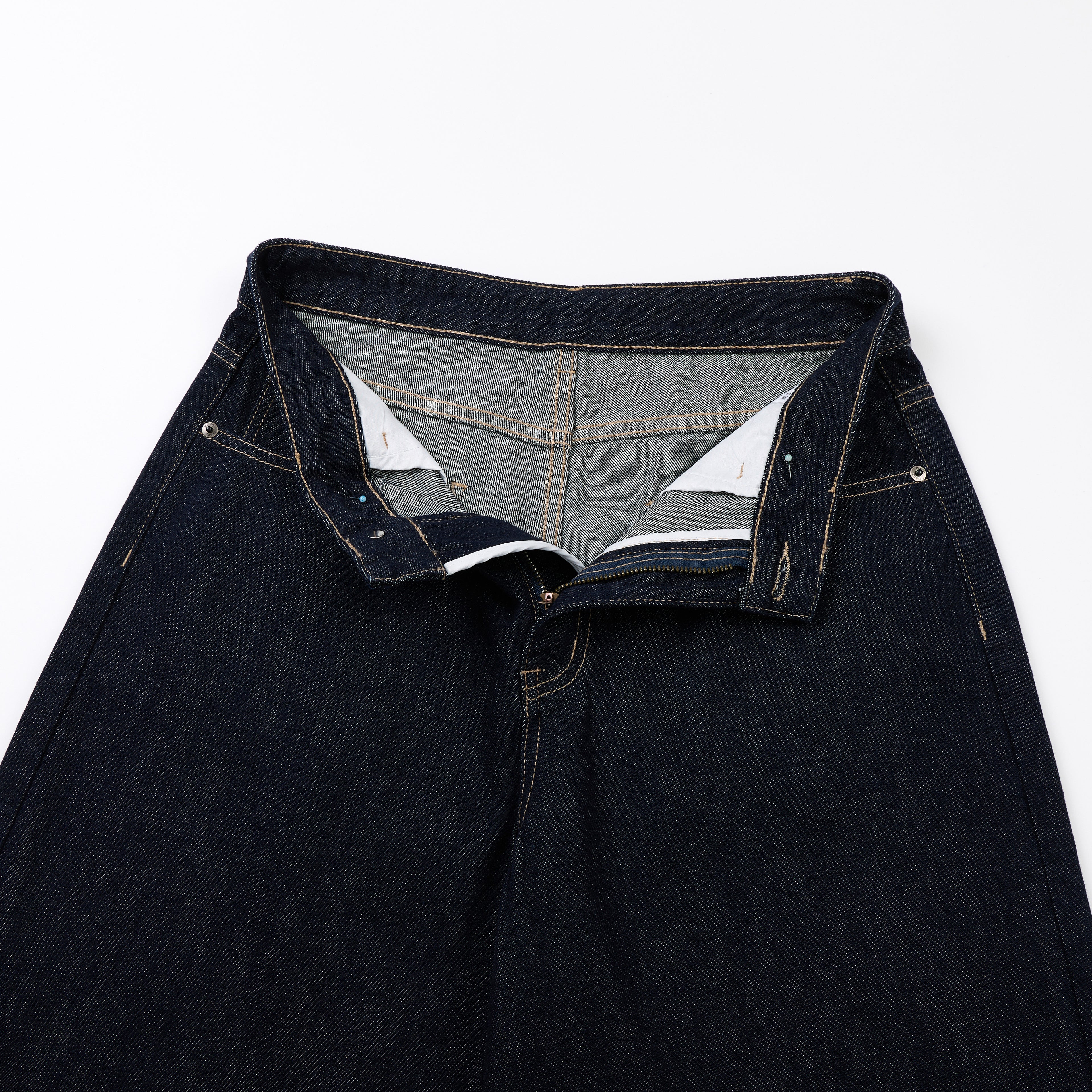 DONOTLOGO Retro Black Raw Denim Shorts | Unisex Y2K Wide Leg Trousers with Minimalist Design | High Street Relaxed Fit Bottoms