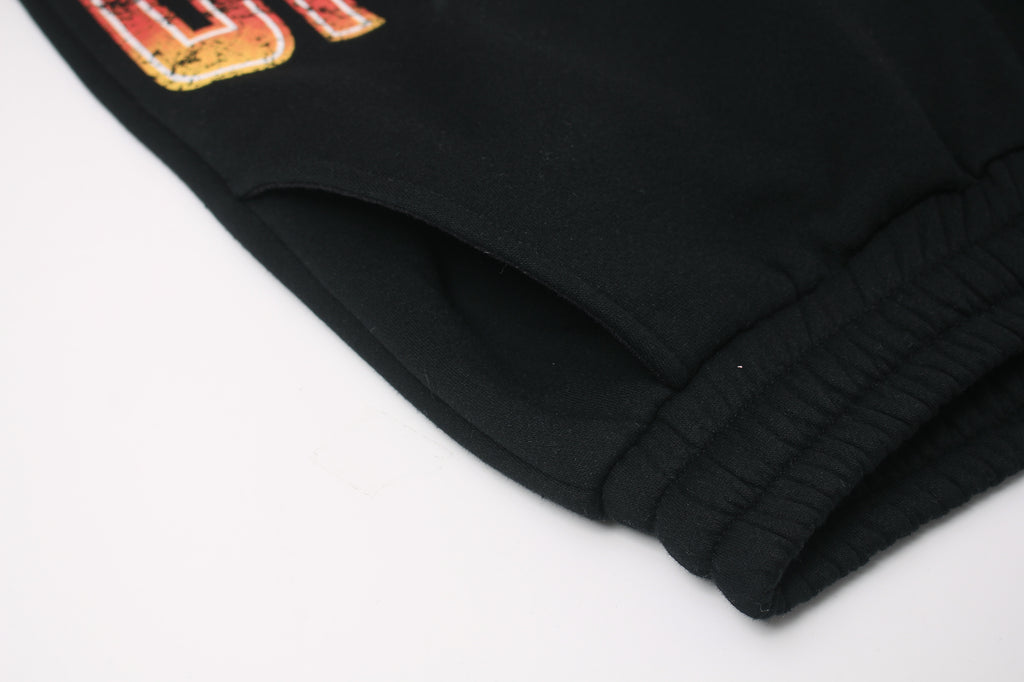 Unisex High-Waist Loose-Fit Fleece Sweatpants